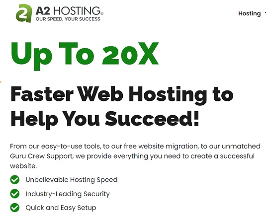 A2Hosting.com 促銷代碼